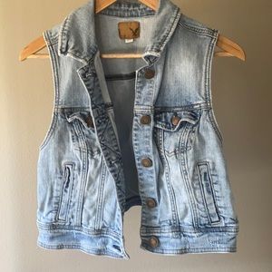 American Eagle Denim Vest
